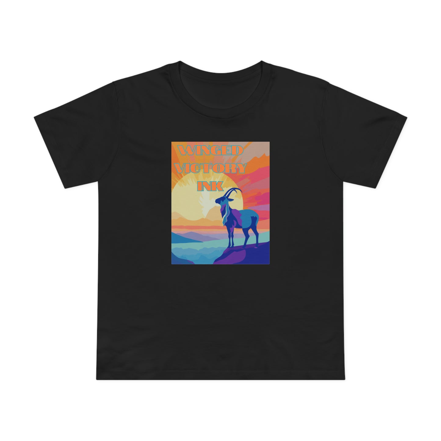 WOMENS - Contemplating Life Goat Tee